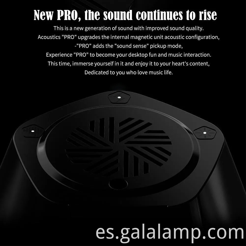 Altavoz de fluido magnético bailando para iluminación visual